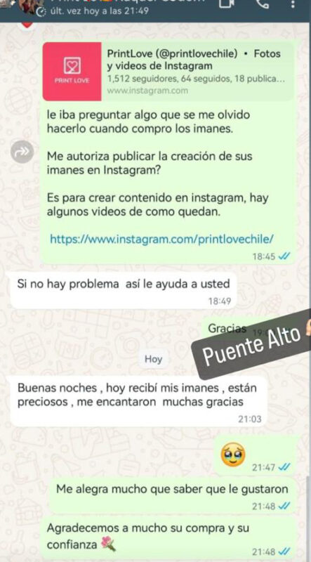 Review WhatsApp – Puente Alto